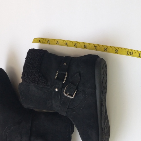 Dolce Vita Elsa Boots Faux Suede Leather Buckle Closure Women's Sz 10 - Picture 15 of 15